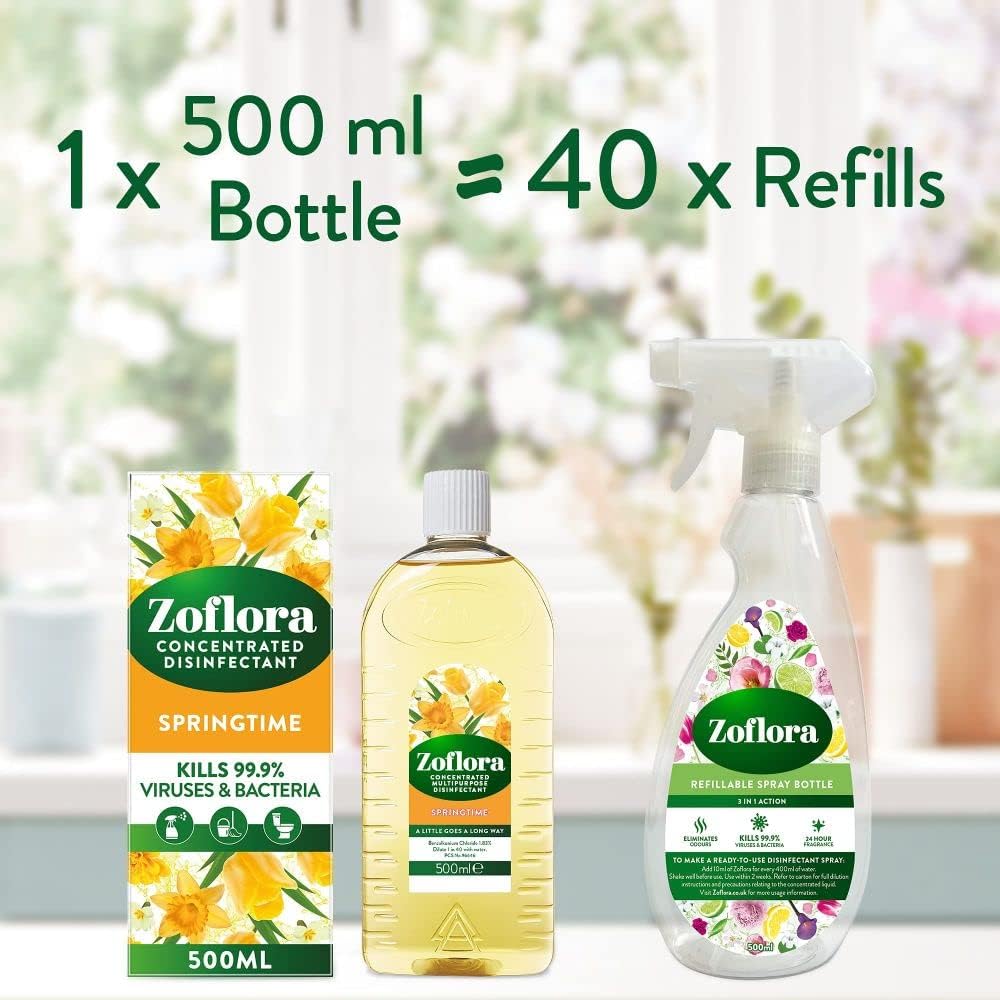 "Zoflora" Koncentruotas Dezinfekantas 500ml - Springtime