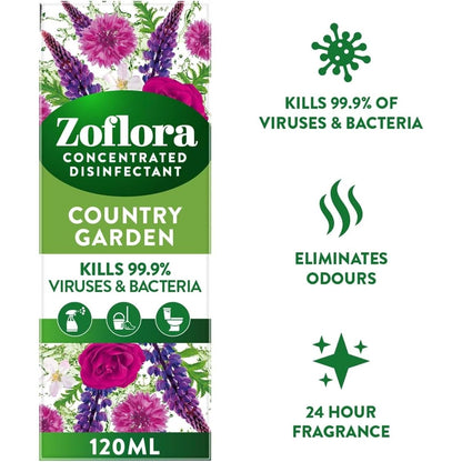 "Zoflora" Koncentruotas Dezinfekantas 120ml - Country Garden