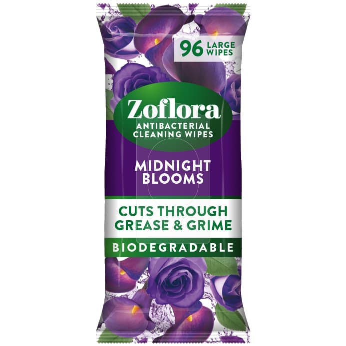 "Zoflora" Antibakterinės Valymo servetėlės 96vnt - Midnight Blooms