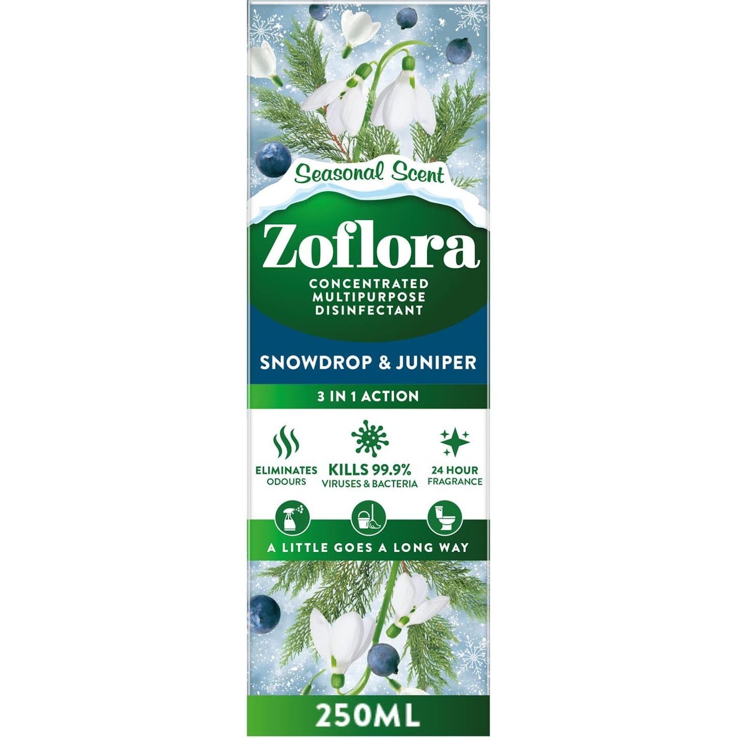"Zoflora" Koncentruotas Dezinfekantas 250ml - Snowdrop & Juniper