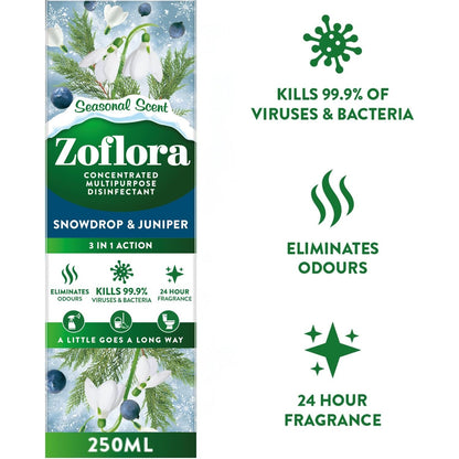 "Zoflora" Koncentruotas Dezinfekantas 250ml - Snowdrop & Juniper