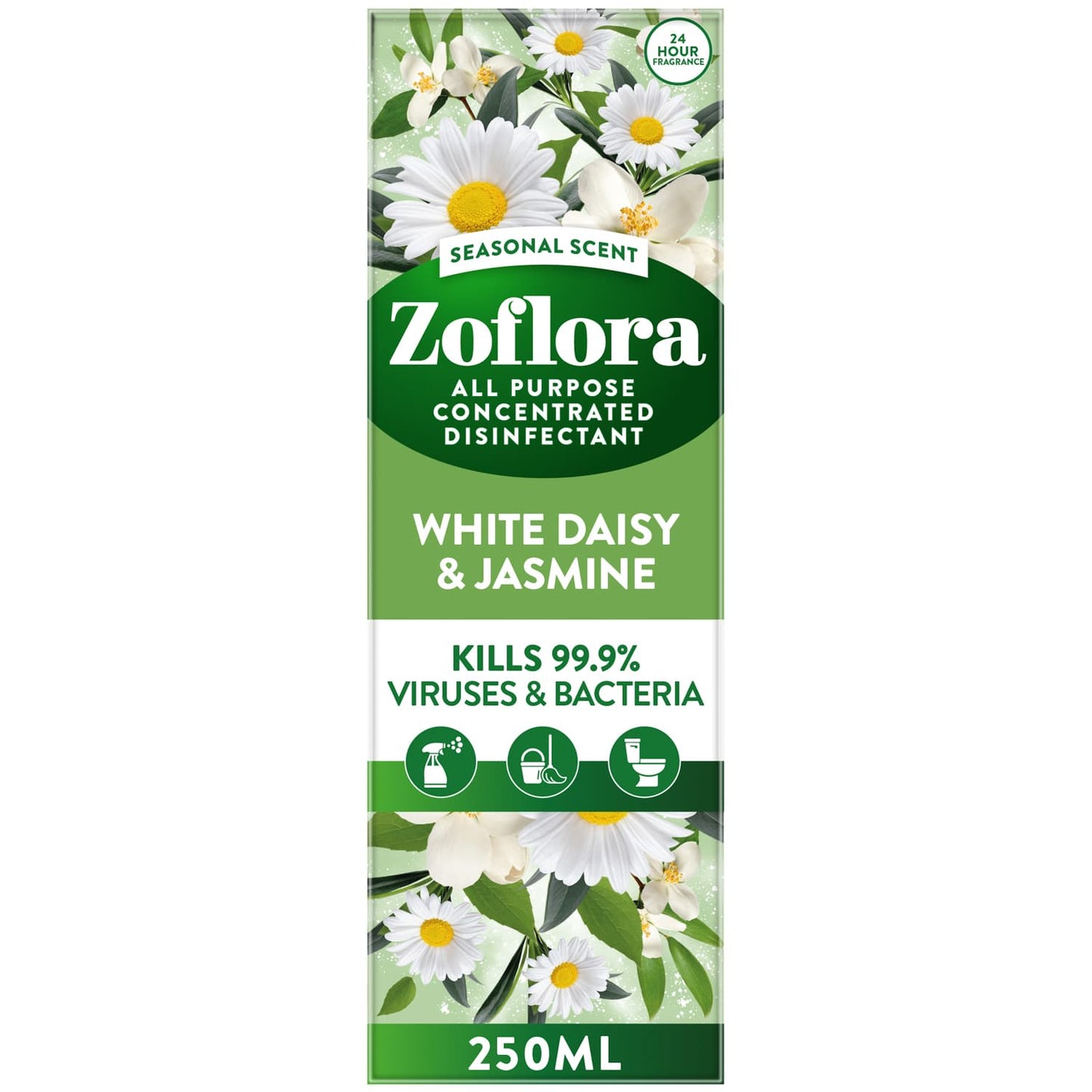 "Zoflora" Koncentruotas Dezinfekantas 250ml - White Daisy & Jasmine