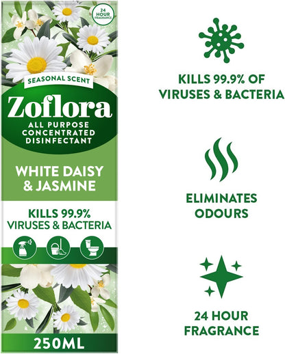 "Zoflora" Koncentruotas Dezinfekantas 250ml - White Daisy & Jasmine