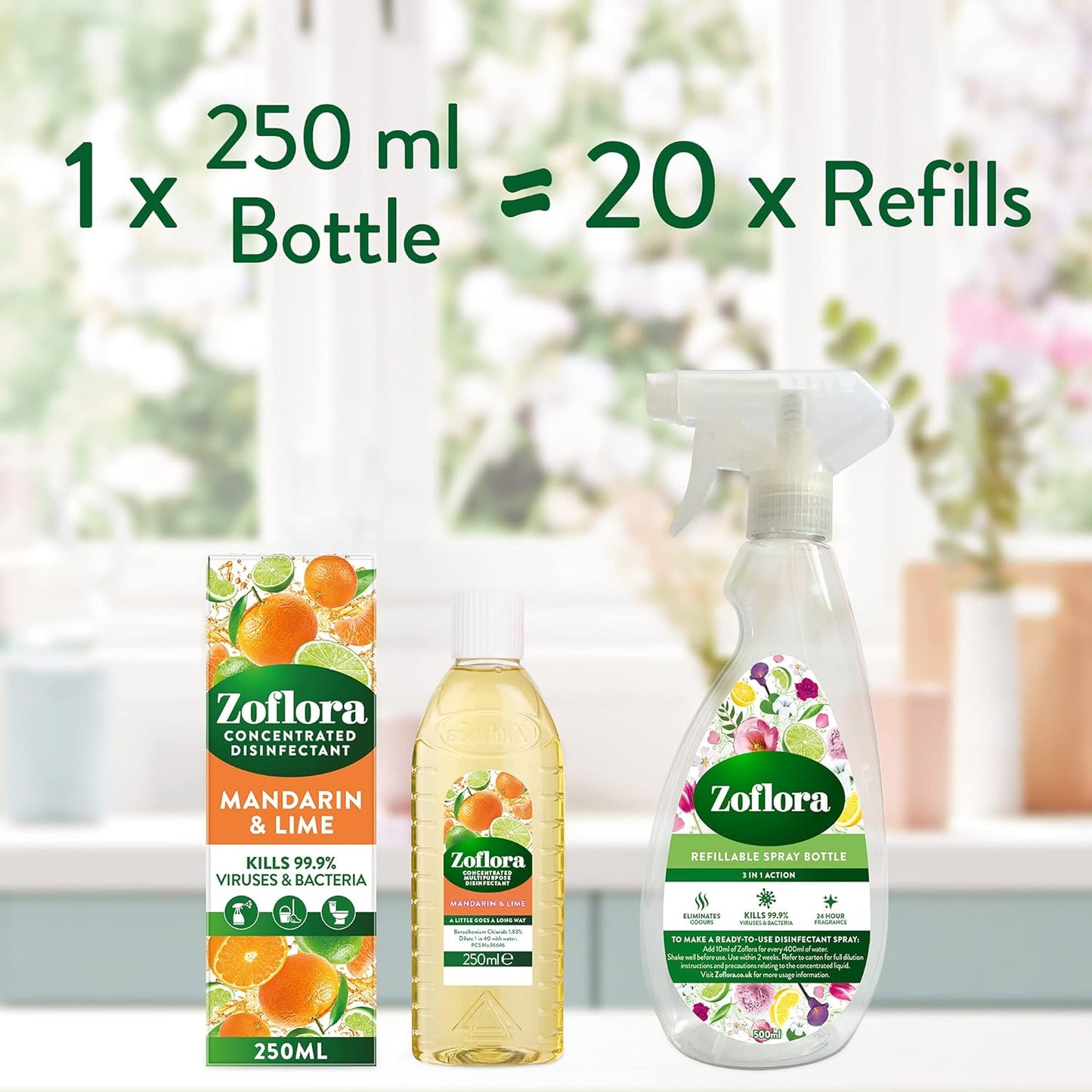 Zoflora dezinfekanto kiekis