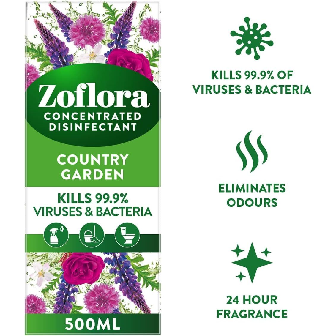 Zoflora Concentrated Disinfectant 250ml - Midnight Blooms | B&M